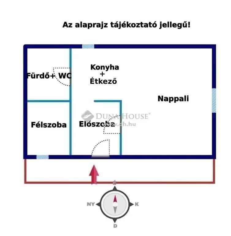 45nm-es felújított földszinti lakás eladó Budaörsön