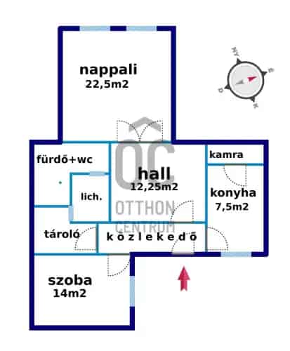 Budapest X. kerület Óhegy 75nm-es 2 szobás felújítandó lakás eladó
