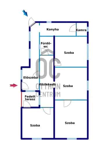 Baja Szentistván: 104m2-es felújított családi ház 768m2 telekkel