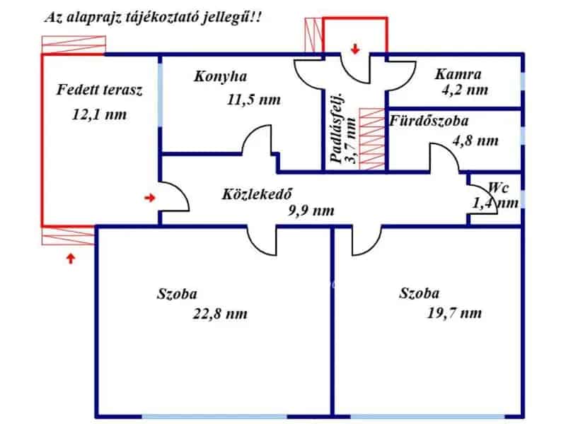 78 nm-es családi ház Dévaványán - felújítandó