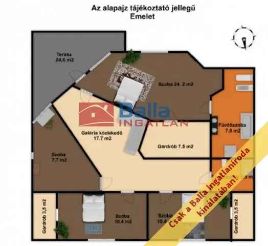 Szob exkluziv panoramas családi ház eladó 5 szoba 268nm