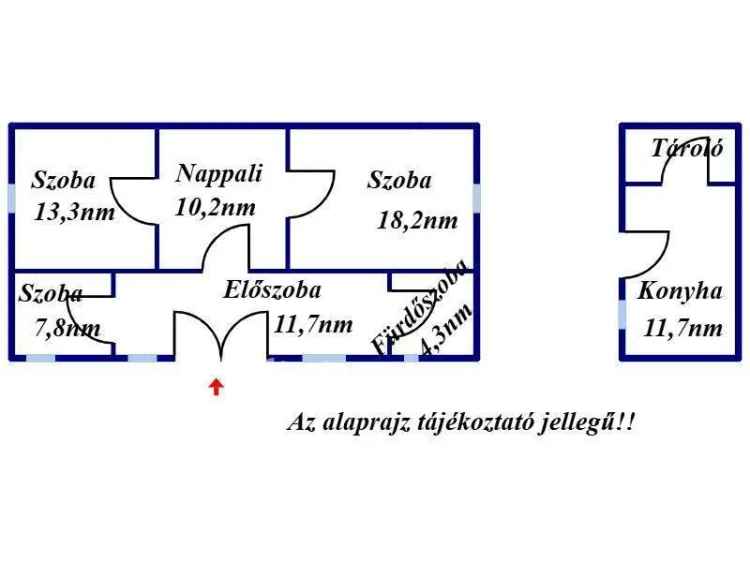 65 5 nm-es ház 4231 nm-es telken Jászberény közelében