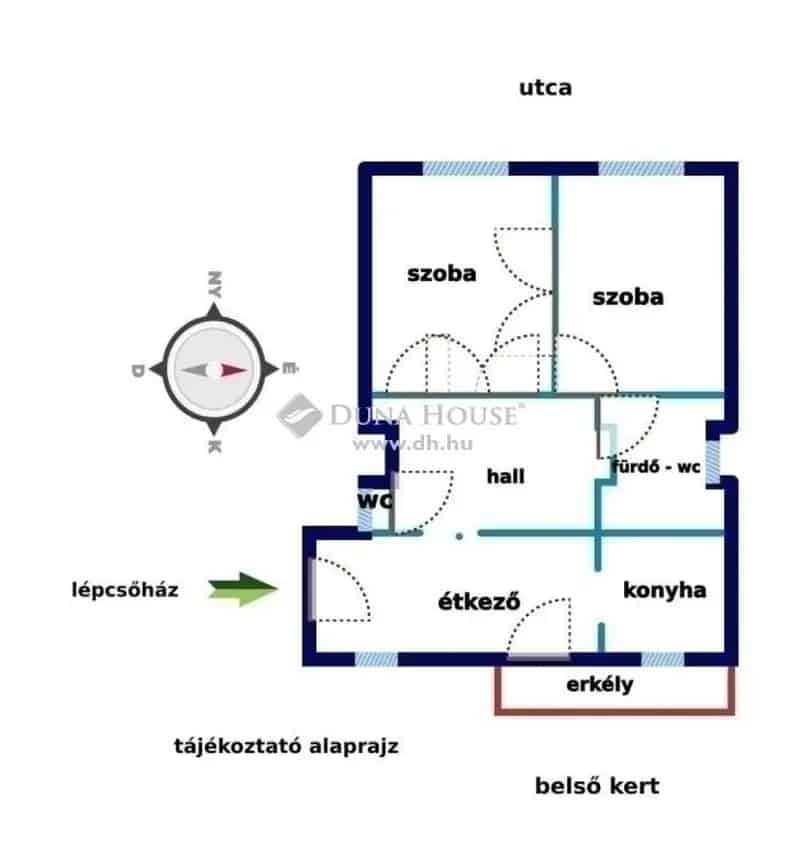 Angyalföld 91m2-es 2 3 szobás erkélyes lakás eladó