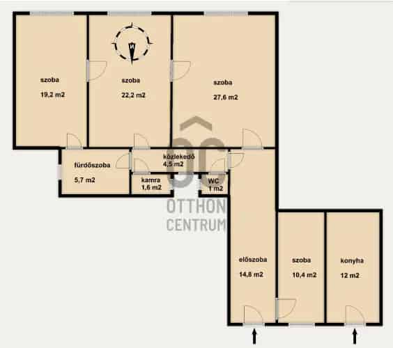 Budapest VIII kerületi 119 m2-es 4 szobás lakás eladó befektetőknek