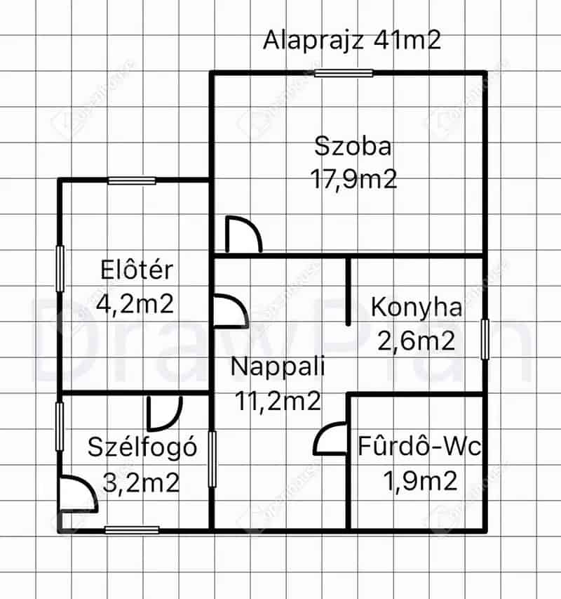 Zákányfalu családi ház eladó 41m2 2936m2 telekkel