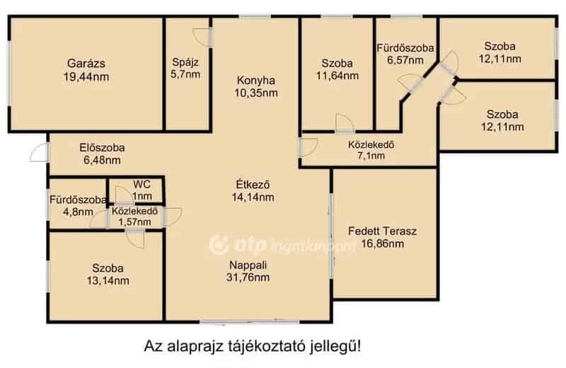 Alsójózsai családi ház medence szaunával 175 nm