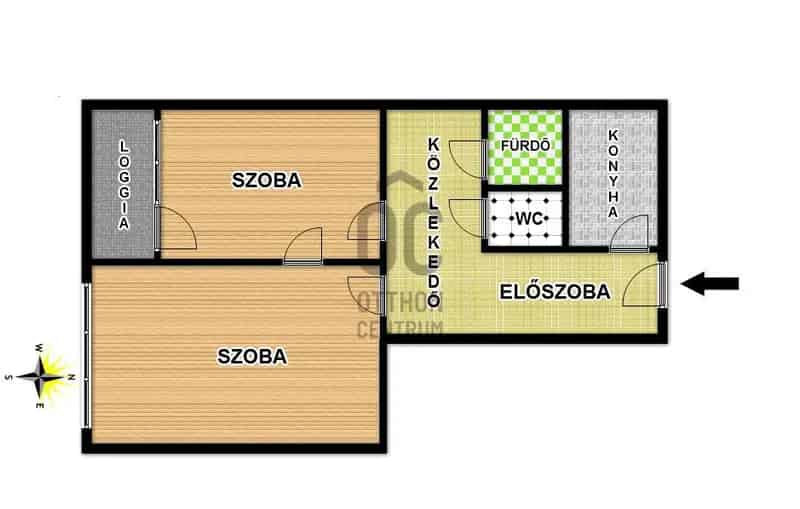 49 m2-es lakás Budapest XIV kerületben