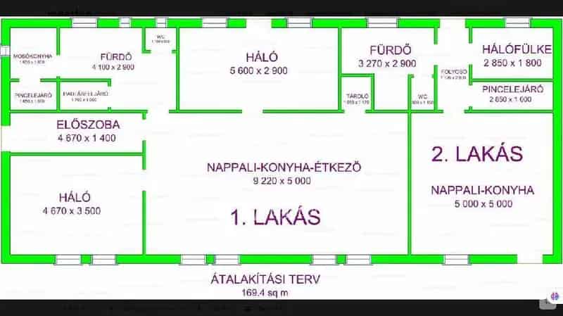 Szihalmi családi ház eladó - 2 külön bejáratú lakrész kialakítási lehetőséggel
