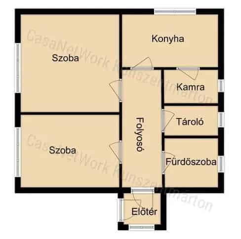 Szelevényi 2 szobás felújított családi ház 1035+917 m2 telekkel