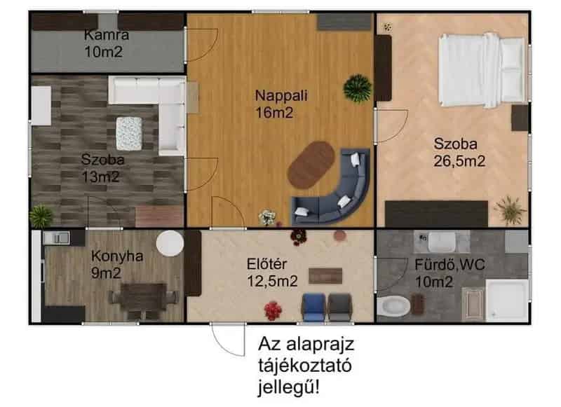 Dévaványai családi ház eladó 100 m2 1140 m2 telekkel