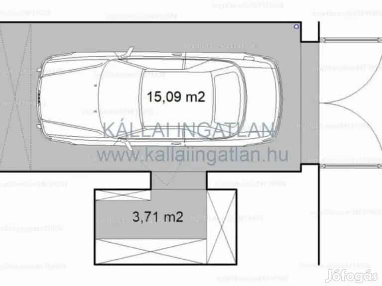 Nyíregyháza Szarvas utca 19nm-es garázs eladó
