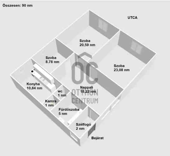 Káptalanfai családi ház eladó 90 45 nm részben felújitva