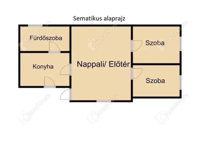 Eladó családi ház Koppányszántón 60 nm 1436 nm telekkel