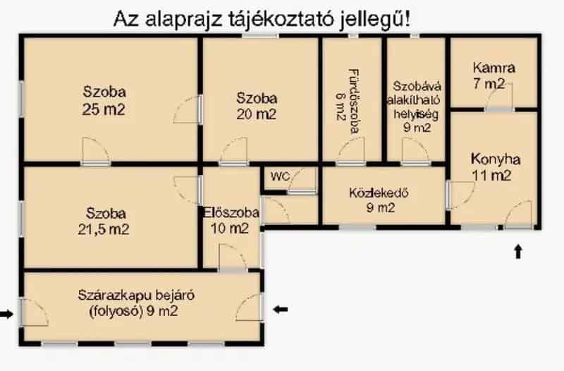 Földeáki családi ház eladó - 4 szoba, felújítandó