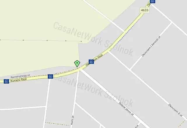 Tiszaföldvár 3649 m2-es építési telek eladó