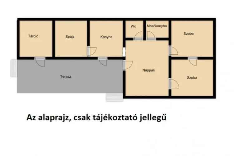 Tömörkény családi ház eladó 85 m2 867 m2 telekkel