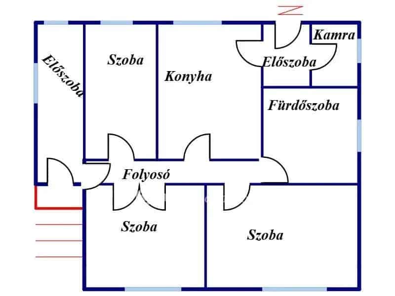 Szomor 100m2-es családi ház 1736m2 telekkel eladó