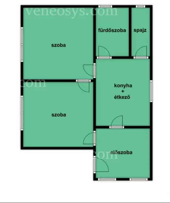 Hejőpapi családi ház eladó 2 szoba 70nm