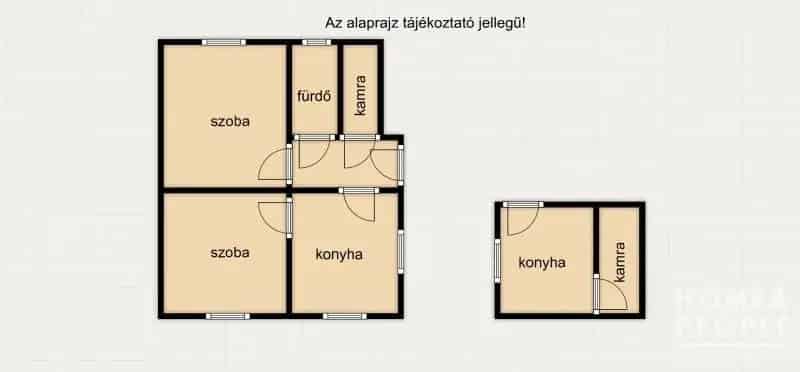 Eladó családi ház Kisteleken 82 m2 2 szoba