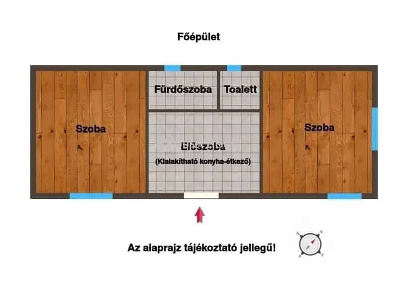 Gazdálkodásra alkalmas telek több épülettel és nyári konyhával