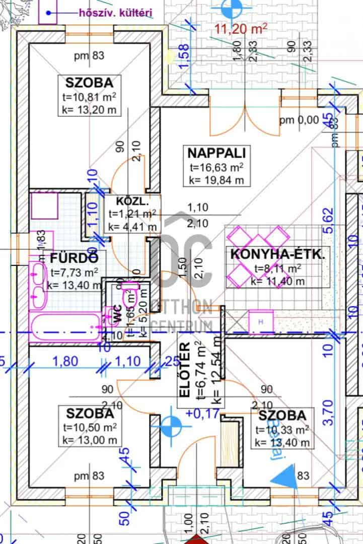 Tatabánya Kertváros 74 nm-es Újépítésű Lakás Kertkapcsolattal