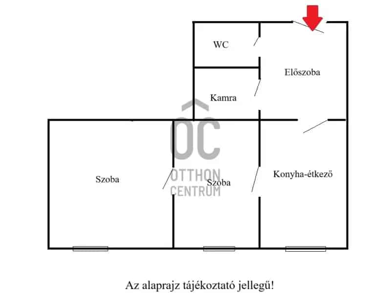 48 nm-es lakás felújítandó állapotban Budapesten