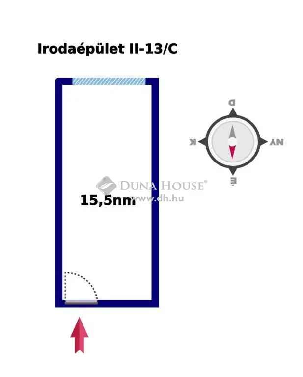 Kiadó iroda Zalaegerszegen 15,5 m2-es tárgyalóval és klímával