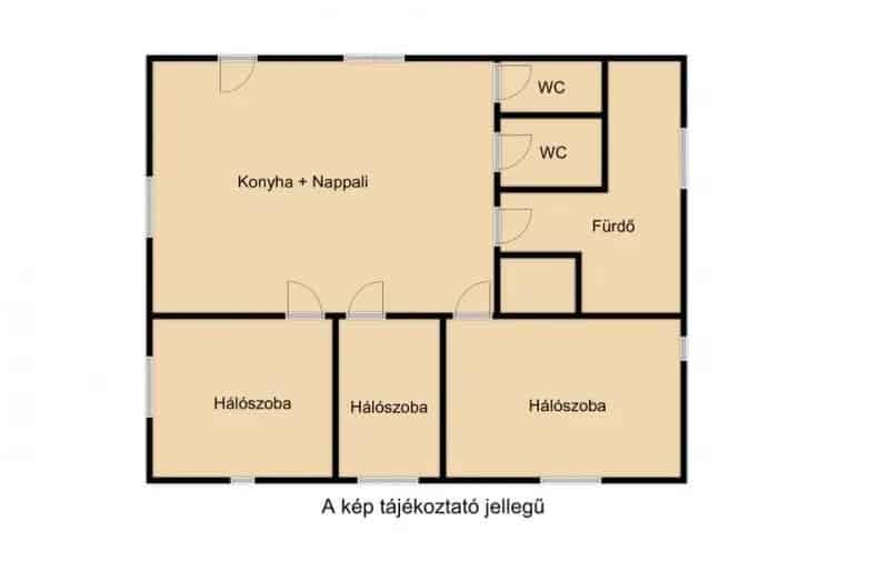 73m2-es házrész eladó Szegeden