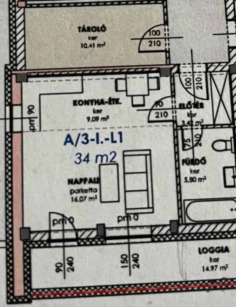 Komárom Új Lakás 45nm Loggia Tetőtéri Terasszal