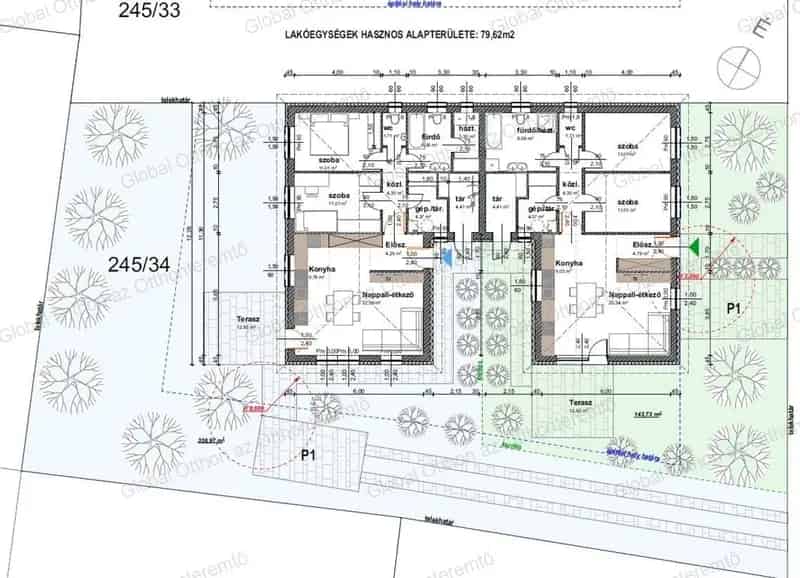 Új építésű ikerház Ásványrárón - 79 m2, 2 hálószoba, kert