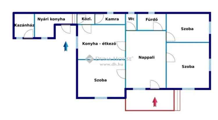 Eladó családi ház Muronyban 101 nm nappali + 3 szobával