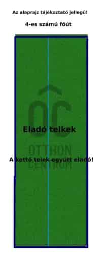 Pilis eladó telek 4-es főút 18m utcafront