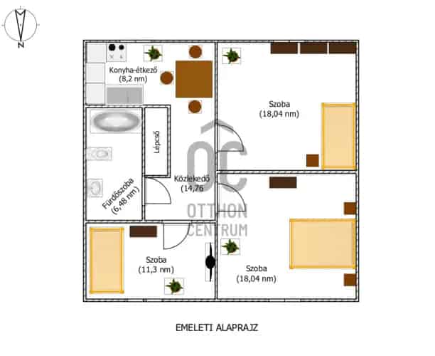 Szekszárdi családi ház eladó 131 m2 2 szint 1074 m2 telek