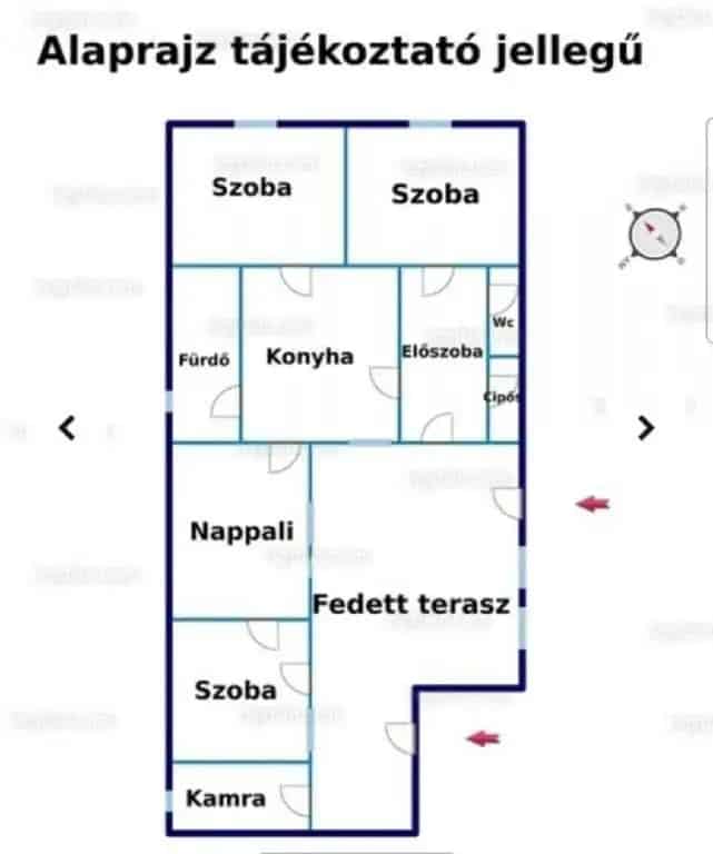 Azonnal költözhető családi ház Báraban 4 szobával és nagy telekkel