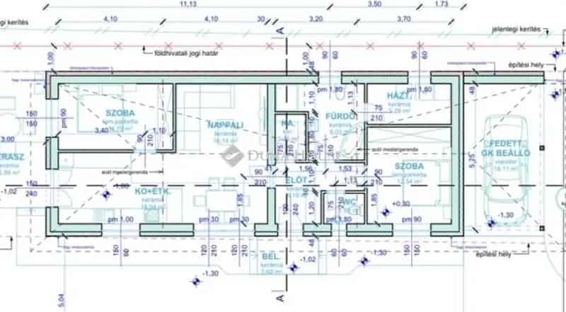 Gyál zöldövezeti családi ház eladó 80 5 nm 2 szoba fedett garázzsal
