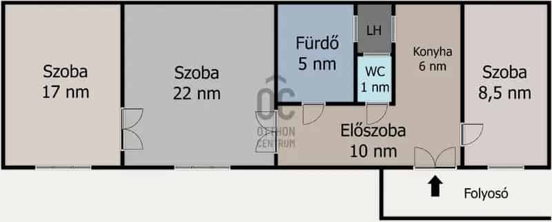 Budapest XIII kerület Újlipótváros 69 nm-es 2 1 szobás lakás eladó