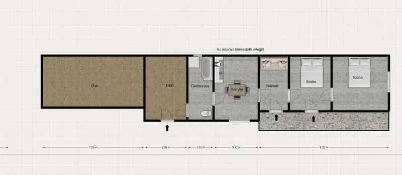 Jenőn eladó felújítandó családi ház 1765 m2-es telken