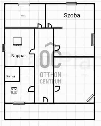 Csömendi családi ház eladó Balaton közelében 72m2 4 szoba