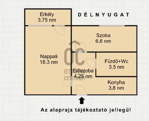 Budapest XV kerulet elado panel lakás 35 nm