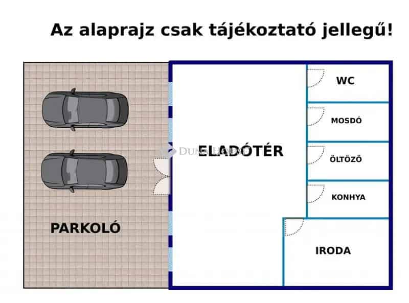 68 nm-es Üzlethelyiség Kiadó Sülysápon