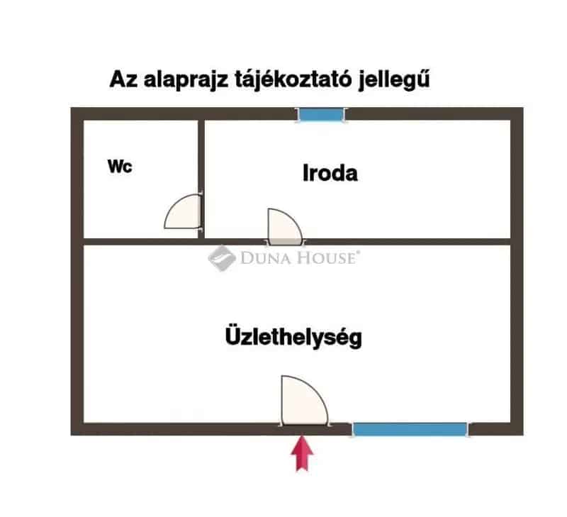 50 nm-es Üzlethelyiség Iroda Kiadó 2025 Augusztustól