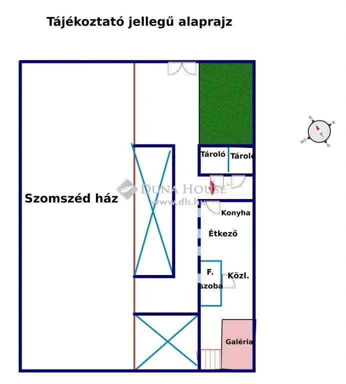 33nm-es Galériás Lakás Budapesten 2013-ból Felújítva