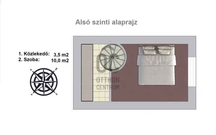 Budapest XXII Kerulet Rozsakert 3 szobas teraszos belső kétszintes lakás eladó