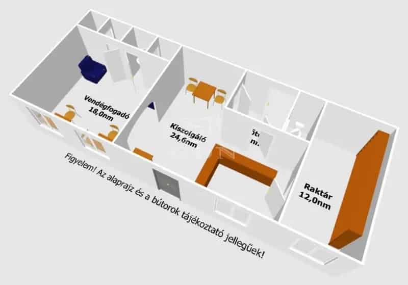 Eladó Sarokház Bisztró Hajdúnánás 551nm telekkel