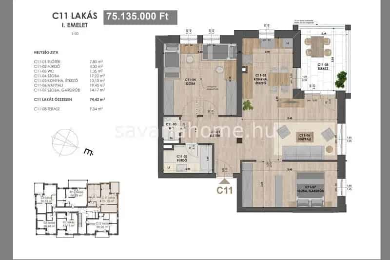 Szombathely Belváros - Új Építésű 74nm-es Lakás