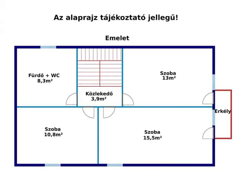 151 m2-es 4 hálószobás családi ház 245 m2-es telken