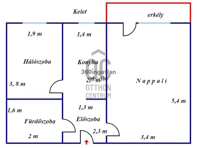 Ózdi eladó panel lakás 2 szoba 37nm
