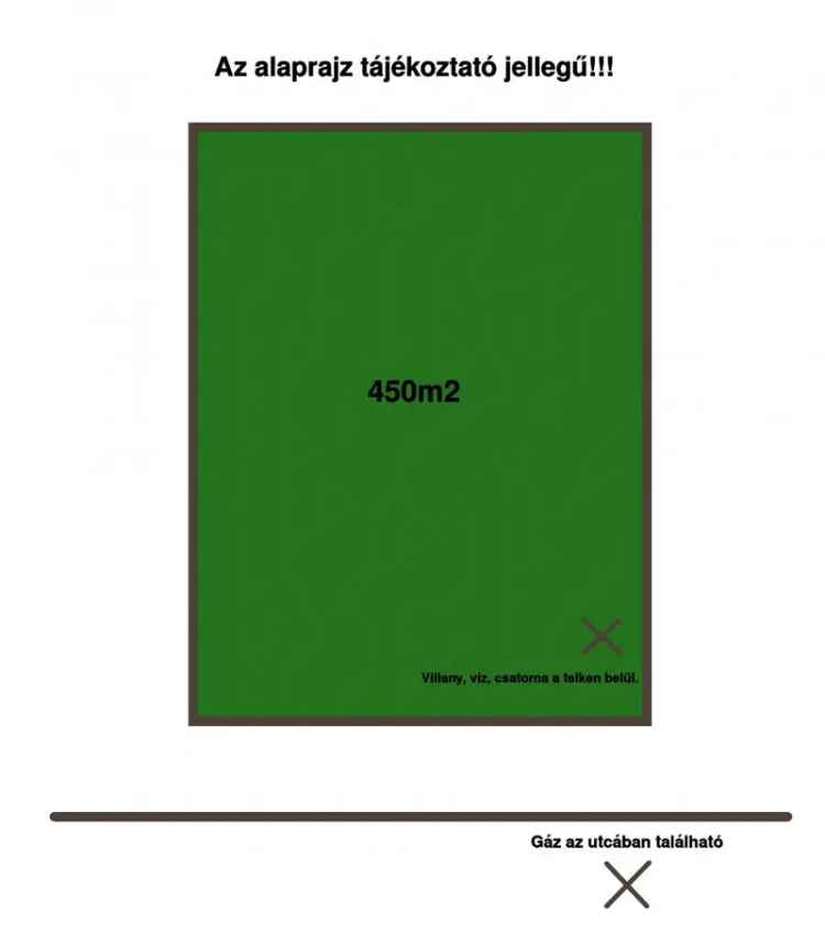 Ásványráró 450m2-es építési telek eladó