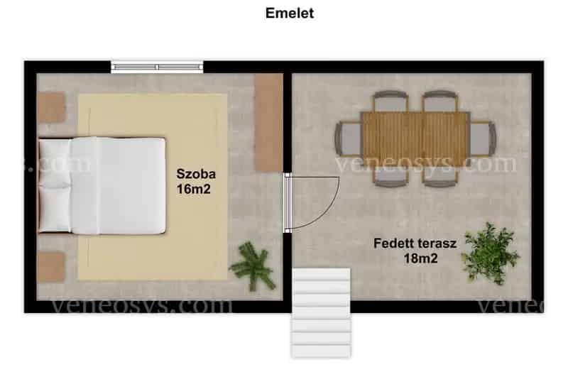 Szekszárd közeli felújított tanya panorámás kilátással