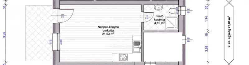 Siófoki felújított apartman eladó - 26 m2 - Terasz - 2024 nyár végi átadás